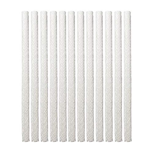 Glasfaserdocht, 12 Stück Kerzen Docht Fackel Docht, Fackel-Dochte für Öllampe, Fiberglas Dochte für Wein Flaschen Glasfaser docht, Gartenleuchte, Öllampe von Estink