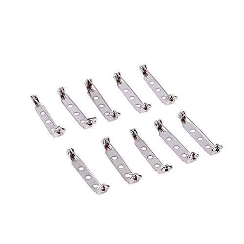 Estink Broschennadeln, 50 Stück, Anstecknadel, Silberfarbene Brosche mit Sicherheitsverschluss, Broschennadeln für Rückkehr von Catch, Silber (32 mm) von Estink