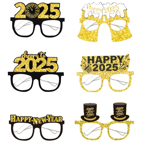 12 Stück Happy New Year Brille Fancy Golden 2023 Silvester Stirnband Glitzer 2023 Brillen Foto Requisiten Feier Party Favor für 2023 Neujahr Party Dekorationen Supplies 12 Stück Happy New Year Brille Fancy Golden 2023 Silvester Stirnband Glitzer 2023 Brillen Foto Requisiten Feier Party Favor für 2023 Neujahr Party Dekorationen Supplies von Estivaux