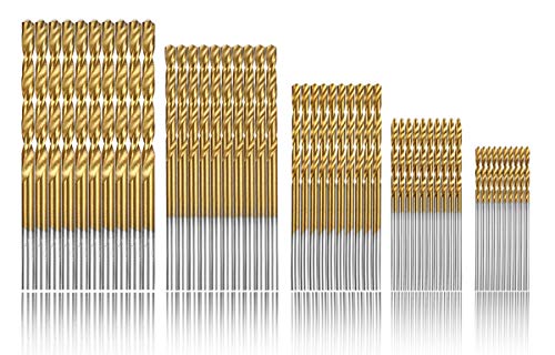 Estmoon 100 Stück HSS Bohrer Set Metall Spiralbohrer Set Handspiralbohrer Bohrersets Werkzeuge 1/1,5/2/ 2,5/3 mm Estmoon 100 Stück HSS Bohrer Set Metall Spiralbohrer Set Handspiralbohrer Bohrersets Werkzeuge 1/1,5/2/ 2,5/3 mm von Estmoon