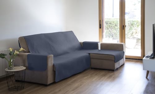 Estoralis | AVA | Moderner Chaiselongue-Bezug | Wende-Steppstoff | Farbe - Stein | Für Chaisse Longue 290 cm rechter Arm| Stoffgröße 290 x 255 cm(Breite x Höhe) Schutz für alle Arten von Sofas von Estoralis