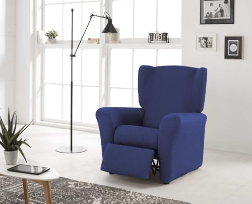 Estoralis | Berta Moderner Design-Relax-Sesselbezug | Elastischer Jacquardstoff | Blau | Für Relaxsessel von 70 bis 90 cm. | Sesselschutz | Anpassbar an alle Arten von Sesseln Estoralis | Berta Moderner Design-Relax-Sesselbezug | Elastischer Jacquardstoff | Blau | Für Relaxsessel von 70 bis 90 cm. | Sesselschutz | Anpassbar an alle Arten von Sesseln von Estoralis