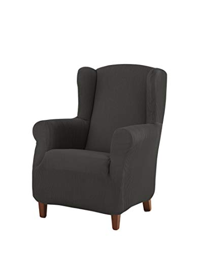 Estoralis | Berta Ohrensesselbezug im modernen Design | Elastischer Jacquardstoff | Anthrazit | Für Ohrensessel von 70 bis 110 cm. | Sesselschutz | Anpassbar an alle Arten von Sesseln Estoralis | Berta Ohrensesselbezug im modernen Design | Elastischer Jacquardstoff | Anthrazit | Für Ohrensessel von 70 bis 110 cm. | Sesselschutz | Anpassbar an alle Arten von Sesseln von Estoralis