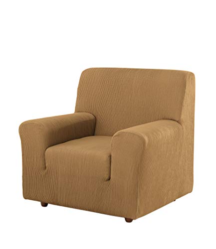 Estoralis | Berta Sofabezug im modernen Design | Elastischer Jacquardstoff | Beige | Für 1-Sitzer-Sofa von 70 bis 110 cm. | Sofaschutz | Anpassbar an alle Arten von Sesseln Estoralis | Berta Sofabezug im modernen Design | Elastischer Jacquardstoff | Beige | Für 1-Sitzer-Sofa von 70 bis 110 cm. | Sofaschutz | Anpassbar an alle Arten von Sesseln von Estoralis