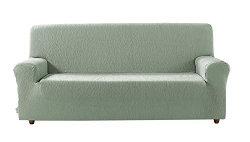 Zebra Textil Estoralis | BETA Sofabezug im modernen Design | Elastischer Jacquardstoff | Grün | Für 3-Sitzer-Sofa von 170 bis 220 cm. | Sofaschutz | Anpassbar an alle Arten von Sesseln Zebra Textil Estoralis | BETA Sofabezug im modernen Design | Elastischer Jacquardstoff | Grün | Für 3-Sitzer-Sofa von 170 bis 220 cm. | Sofaschutz | Anpassbar an alle Arten von Sesseln von Estoralis