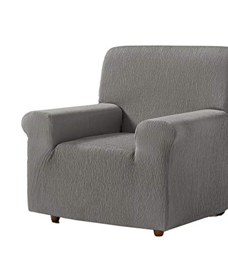 Zebra Textil Estoralis | BETA Sofabezug im modernen Design | Elastischer Jacquardstoff | Perlgrau | Für 1-Sitzer-Sofa von 70 bis 110 cm. | Sofaschutz | Anpassbar an alle Arten von Sesseln Zebra Textil Estoralis | BETA Sofabezug im modernen Design | Elastischer Jacquardstoff | Perlgrau | Für 1-Sitzer-Sofa von 70 bis 110 cm. | Sofaschutz | Anpassbar an alle Arten von Sesseln von Estoralis