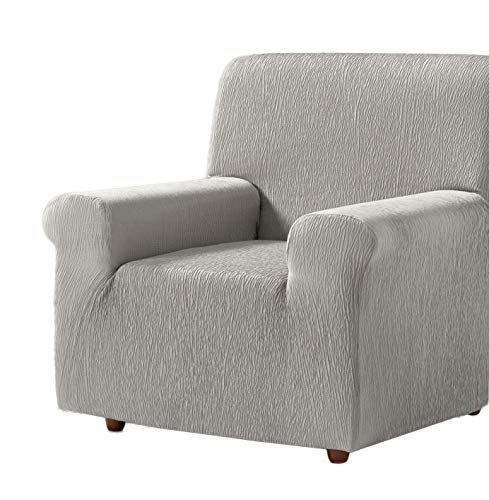 Zebra Textil Estoralis | BETA Sofabezug im modernen Design | Elastischer Jacquardstoff | Perlgrau | Für 1-Sitzer-Sofa von 70 bis 110 cm. | Sofaschutz | Anpassbar an alle Arten von Sesseln Zebra Textil Estoralis | BETA Sofabezug im modernen Design | Elastischer Jacquardstoff | Perlgrau | Für 1-Sitzer-Sofa von 70 bis 110 cm. | Sofaschutz | Anpassbar an alle Arten von Sesseln von Estoralis
