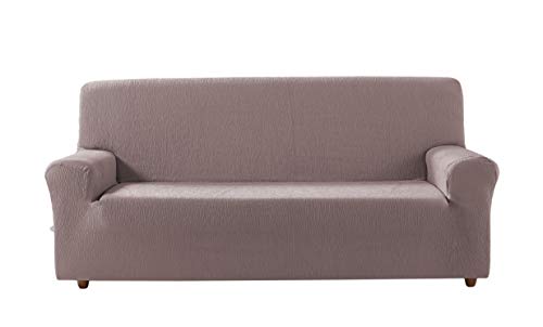 Zebra Textil Estoralis | BETA Sofabezug im modernen Design | Elastischer Jacquardstoff | Rosa | Für 2-Sitzer-Sofa von 120 bis 170 cm. | Sofaschutz | Anpassbar an alle Arten von Sesseln von Estoralis