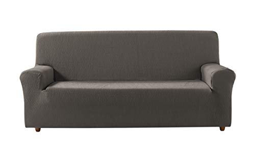 Zebra Textil Estoralis | BETA Sofabezug im modernen Design | Elastischer Jacquardstoff | Tabak | Für 2-Sitzer-Sofa von 120 bis 170 cm. | Sofaschutz | Anpassbar an alle Arten von Sesseln von Estoralis