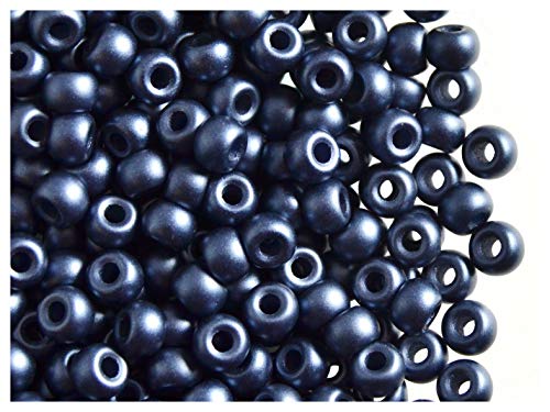 Estrella 50 Stück Pony Bead - Tschechische gepresste Glasperlen in Form Einer Walze 5,5mm mit einem großen Loch, Pastel Montana Blue Estrella 50 Stück Pony Bead - Tschechische gepresste Glasperlen in Form Einer Walze 5,5mm mit einem großen Loch, Pastel Montana Blue von Estrella