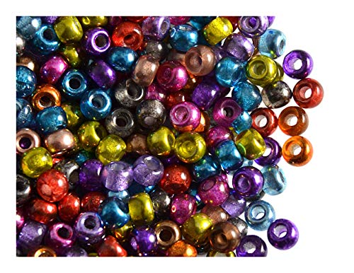Estrella 50 Stück Pony Bead - Tschechische gepresste Glasperlen in Form Einer Walze 5,5mm mit einem großen Loch, Semi-Apollo Mix Estrella 50 Stück Pony Bead - Tschechische gepresste Glasperlen in Form Einer Walze 5,5mm mit einem großen Loch, Semi-Apollo Mix von Estrella