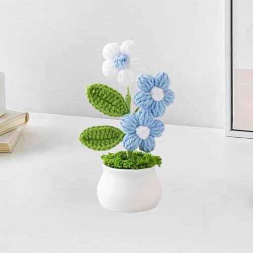 Esyzsss GehäKelte Blumen,HäKelblumen,PlüSch Blume,SüßE Handgefertigte Hakenblumen,Kleine Topfpflanzen Puffelblumen Strickdekorationen FüR Heimtische Und Autodekorationen Esyzsss GehäKelte Blumen,HäKelblumen,PlüSch Blume,SüßE Handgefertigte Hakenblumen,Kleine Topfpflanzen Puffelblumen Strickdekorationen FüR Heimtische Und Autodekorationen von Esyzsss
