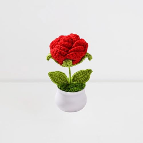 Esyzsss GehäKelte Blumen,PlüSch Blume,HäKelblumen,SüßE Handgestrickte Rosen Blumen,Gradienten Rose Mini Stricken TöPfe Schreibtisch Dekoration, FüR Home Office Desktop,Auto Dekoration Esyzsss GehäKelte Blumen,PlüSch Blume,HäKelblumen,SüßE Handgestrickte Rosen Blumen,Gradienten Rose Mini Stricken TöPfe Schreibtisch Dekoration, FüR Home Office Desktop,Auto Dekoration von Esyzsss