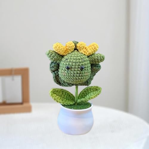 Häkelblumen, gestrickte Blumen, gehäkelte Blumen, handgehäkelter kleiner Drachenmann/kleiner Hase, Mini-Topf-Strickornament, verwendet für Heimbüro-Desktops, Auto-Dekorationen Häkelblumen, gestrickte Blumen, gehäkelte Blumen, handgehäkelter kleiner Drachenmann/kleiner Hase, Mini-Topf-Strickornament, verwendet für Heimbüro-Desktops, Auto-Dekorationen von Esyzsss
