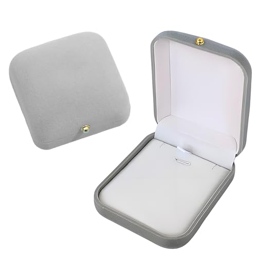 Eteamcan Schmuck Geschenkbox Schmuckschachtel Klein Schmuckschatulle Kette Samt Kleine Schmuckkästchen für Schmuck Halskette Anhänger von Eteamcan