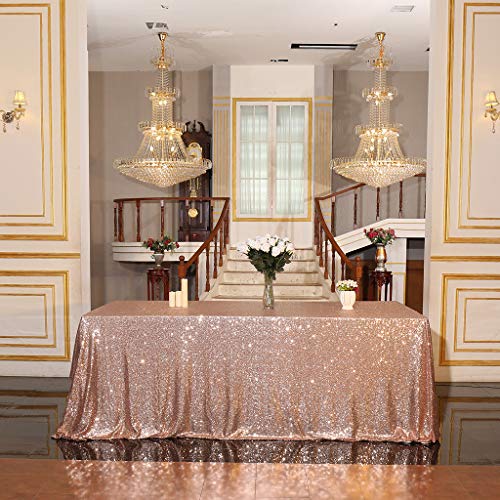 Eternal Beauty Pailletten-Tischdecken, Hochzeit, Halloween, Weihnachten, Party, Bankett, rose gold, 122*183cm Eternal Beauty Pailletten-Tischdecken, Hochzeit, Halloween, Weihnachten, Party, Bankett, rose gold, 122*183cm von Eternal Beauty