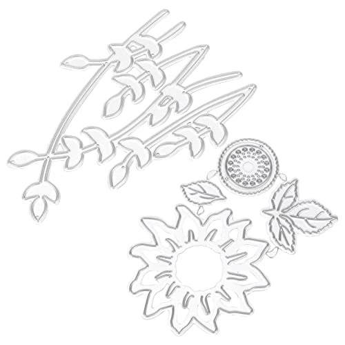 EternalCrafts Stanzschablonen Sonnenblumen-Metall-Stanzformen, 6 Stück, für Kartenherstellung, Scrapbook, DIY, Metallpräge-Stanzformen, kompatibel mit Stanzmaschine und Prägemaschine von EternalCrafts