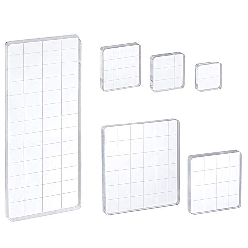 6 Stück Acryl Stempelblock, Acryl Klar Stempel Blöcke mit Gitter, für Scrapbook Bastelproduktion, DIY Design Dekoration 6 Stück Acryl Stempelblock, Acryl Klar Stempel Blöcke mit Gitter, für Scrapbook Bastelproduktion, DIY Design Dekoration von SATOHA