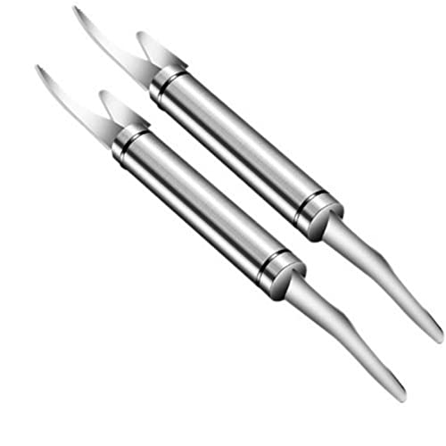 Multifunctional Shrimp Fish Maw Knifes, Multipurpose Shrimp Peeler, Portable Shrimp Cleaner Knifes Stainless Steel (2 Pieces) von Eteslot