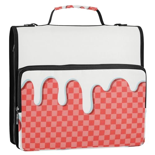 Aktenordner mit 3 Ringen, 3 Ringe, mit Reißverschluss, mit Griff, leicht zu transportieren, für Mittelschule, Carpeta del organizador Aktenordner mit 3 Ringen, 3 Ringe, mit Reißverschluss, mit Griff, leicht zu transportieren, für Mittelschule, Carpeta del organizador von EtherSpher