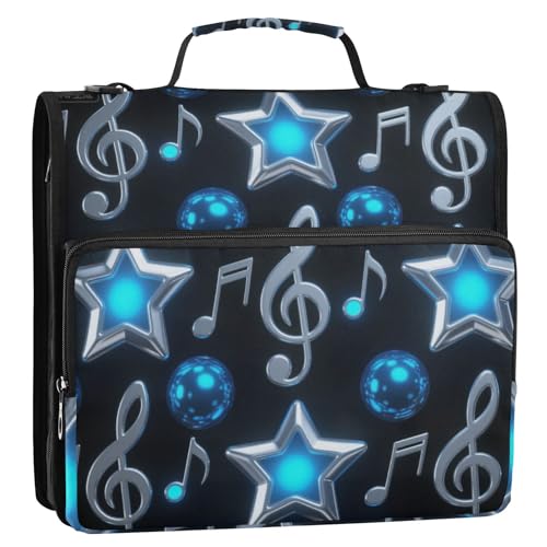 Aktenordner mit 3 Ringen, grau, glänzend, blau, mit Schultergurt, wasserdicht, Portfolio-Ordner für Schule/Büro, Cartera con cremallera Aktenordner mit 3 Ringen, grau, glänzend, blau, mit Schultergurt, wasserdicht, Portfolio-Ordner für Schule/Büro, Cartera con cremallera von EtherSpher