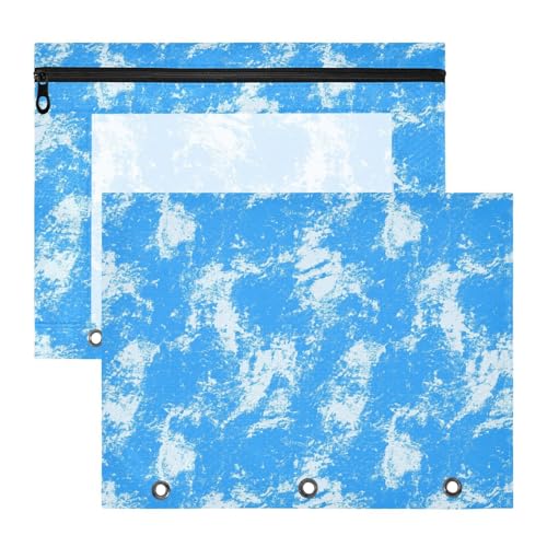 Bezaubernde Aufbewahrungstasche für A4-Papierbriefe, 2 Stück, Studenten, Schulanfang, Vintage, einfarbig, blau, Batikkunst Bezaubernde Aufbewahrungstasche für A4-Papierbriefe, 2 Stück, Studenten, Schulanfang, Vintage, einfarbig, blau, Batikkunst von EtherSpher