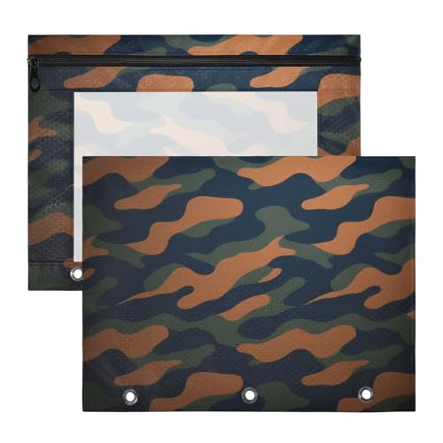 Binder Pencil poucheses Sturdy Plastic File Folder for A4 Paper Letter 2 Pack Students Classroom Supplies Camouflage Black Green Khahi Binder Pencil poucheses Sturdy Plastic File Folder for A4 Paper Letter 2 Pack Students Classroom Supplies Camouflage Black Green Khahi von EtherSpher