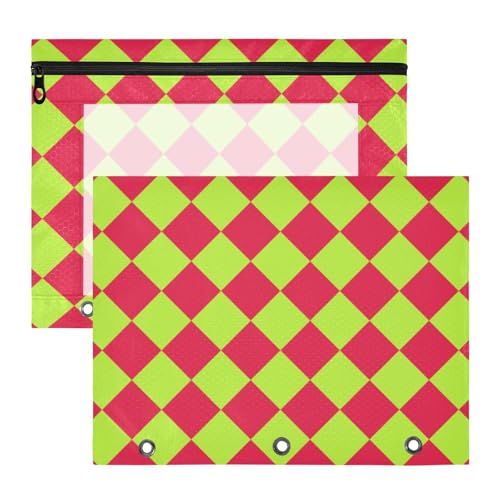 Binder Pouches Multi-Purpose Pocket Folders for A4 Paper Letter 2 Pack Teacher School Supplies Buffalo Plaid Red Yellow Green Binder Pouches Multi-Purpose Pocket Folders for A4 Paper Letter 2 Pack Teacher School Supplies Buffalo Plaid Red Yellow Green von EtherSpher