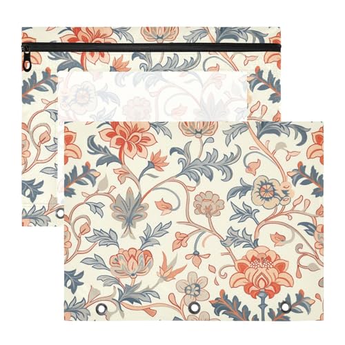 Bindertaschen, bezaubernder 3-Locher, für A4-Papier, Briefe, 2 Stück, für Schüler, Studenten, Lehrerbedarf, William Morris Bindertaschen, bezaubernder 3-Locher, für A4-Papier, Briefe, 2 Stück, für Schüler, Studenten, Lehrerbedarf, William Morris von EtherSpher