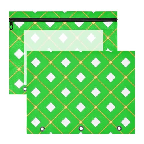 Bleistiftetui, 3 Löcher, Kunststoff, Aktenordner für A4-Papier, Briefe, 2 Stück, Studenten, Kunstbedarf, Aufbewahrung, trendig, Zitronengrün, kariert, Büffelgold Bleistiftetui, 3 Löcher, Kunststoff, Aktenordner für A4-Papier, Briefe, 2 Stück, Studenten, Kunstbedarf, Aufbewahrung, trendig, Zitronengrün, kariert, Büffelgold von EtherSpher