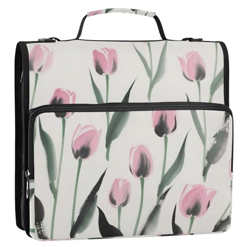 Bolsa de Cremallera Ringbuch mit 3 Ringen, 3,8 cm, mit Schultergurt und Griff, mehrere Taschen, Dokumenten-Organizer für Mittelschüler, Rosa Bolsa de Cremallera Ringbuch mit 3 Ringen, 3,8 cm, mit Schultergurt und Griff, mehrere Taschen, Dokumenten-Organizer für Mittelschüler, Rosa von EtherSpher