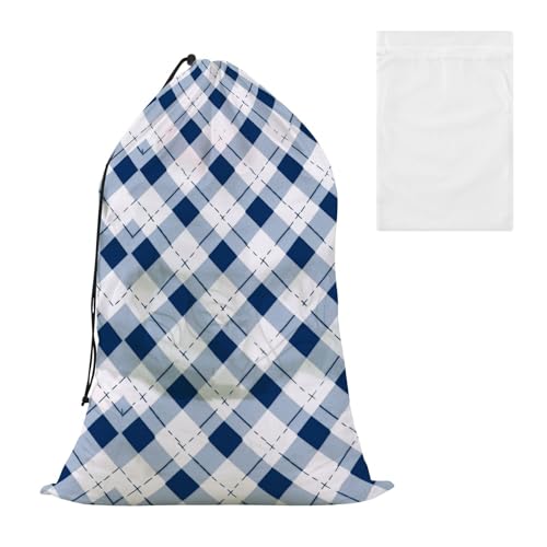 Bolsas Para Lavanderia Wäschesack mit Wäschesack aus Netzstoff, für Studentenwohnheim oder Reisen, waschbar, Weiß / Blau Bolsas Para Lavanderia Wäschesack mit Wäschesack aus Netzstoff, für Studentenwohnheim oder Reisen, waschbar, Weiß / Blau von EtherSpher