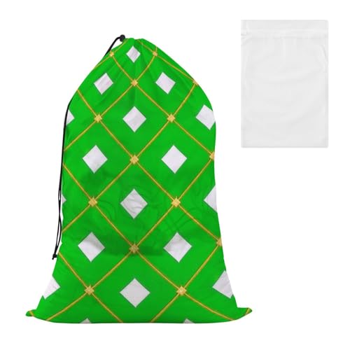 Bolsas Para Ropa Wäschesack mit Netzfutter, trendig, zitronengrün, kariert, kariert, Büffelgold, dekorativ, groß, Netzstoff, Wäschesack, einfach anzubringen, Wäschesammler oder Korb Bolsas Para Ropa Wäschesack mit Netzfutter, trendig, zitronengrün, kariert, kariert, Büffelgold, dekorativ, groß, Netzstoff, Wäschesack, einfach anzubringen, Wäschesammler oder Korb von EtherSpher