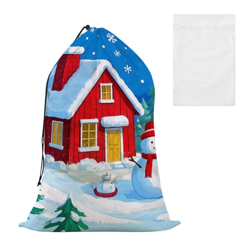 Bolsas para ropa sucia Wäschesammler mit Schneemann-Motiv, dekorativ, extra groß, mit Netzstoff, einfach anzubringen, Wäschekorb oder Korb, Kordelzug-Verschluss Bolsas para ropa sucia Wäschesammler mit Schneemann-Motiv, dekorativ, extra groß, mit Netzstoff, einfach anzubringen, Wäschekorb oder Korb, Kordelzug-Verschluss von EtherSpher