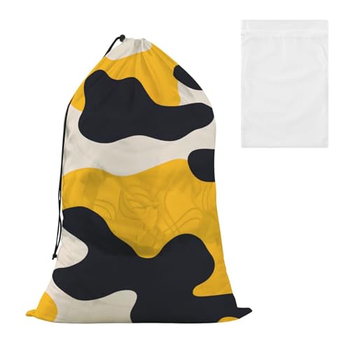 Bolso para ropa sucia Wäschesack mit Netzstoff, Camouflage, Gelb, Camouflage, Beige, dekorativer Wäschesammler mit Netzstoff, für Studentenwohnheim oder Reisen, Kordelzug-Verschluss Bolso para ropa sucia Wäschesack mit Netzstoff, Camouflage, Gelb, Camouflage, Beige, dekorativer Wäschesammler mit Netzstoff, für Studentenwohnheim oder Reisen, Kordelzug-Verschluss von EtherSpher