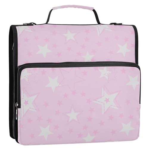 Different Stars Baby Pfirsichweiß, 1/2 Packung, sortierte Ordner, drei Ringe, 3,8 cm mit Klemmbrett (Luckyword) von EtherSpher