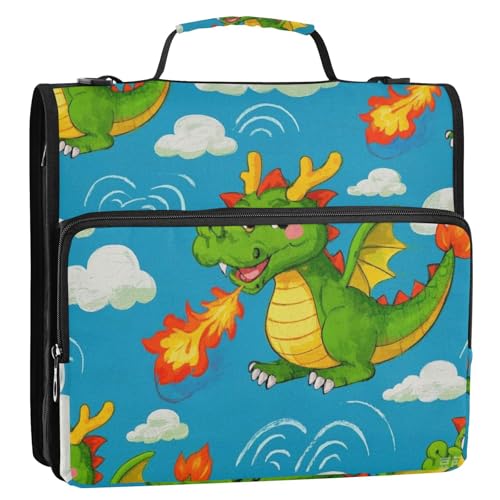 Dokumentenmappe im chinesischen Stil, 3 Ringe, 3,8 cm, Reißverschluss, Organizer mit Schultergurt, mehrere Taschen, Dokumentenmappe, Organizer für Büro, Schule, Carpeta con cremallera Dokumentenmappe im chinesischen Stil, 3 Ringe, 3,8 cm, Reißverschluss, Organizer mit Schultergurt, mehrere Taschen, Dokumentenmappe, Organizer für Büro, Schule, Carpeta con cremallera von EtherSpher