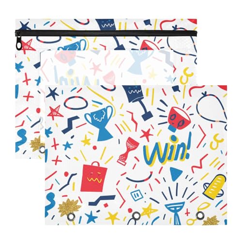 Federmäppchen, 3 Löcher, 3 Locher für 3 Ringe, Ordner, 2 Stück, Lehrer, Klasse, Farbe, Cartoon-Graffiti Federmäppchen, 3 Löcher, 3 Locher für 3 Ringe, Ordner, 2 Stück, Lehrer, Klasse, Farbe, Cartoon-Graffiti von EtherSpher