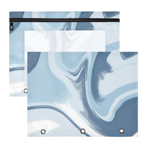 Federmäppchen, transparent, 3 Locher für 3 Ringe, Ordner, 2 Stück, Lehrer, Schulbedarf, Blau-Grau, Farbverlauf Federmäppchen, transparent, 3 Locher für 3 Ringe, Ordner, 2 Stück, Lehrer, Schulbedarf, Blau-Grau, Farbverlauf von EtherSpher