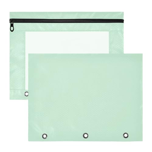 Kosmetiktasche, entzückende Aufbewahrungstasche für A4-Papier, Briefe, 2 Stück, Lehrer Zuhause, Mintgrün von EtherSpher