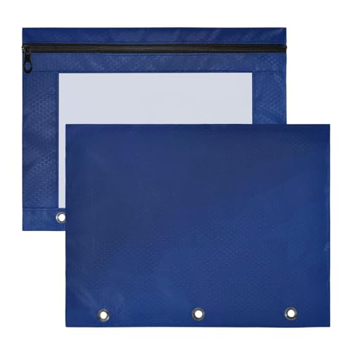 Kosmetiktasche Mehrzwecktasche mit 3 Löchern für 3 Ringe Ordner, 2 Stück, Studenten, Schulanfang, Blau, Farbverlauf Kosmetiktasche Mehrzwecktasche mit 3 Löchern für 3 Ringe Ordner, 2 Stück, Studenten, Schulanfang, Blau, Farbverlauf von EtherSpher