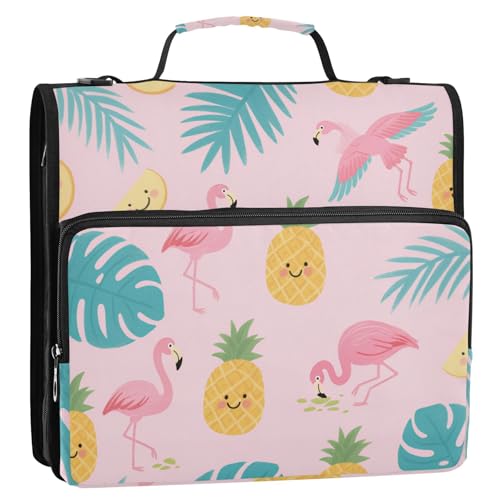 Luckyword Ringbuch mit niedlichem Flamingos, 1/2 Packungen, 3 Ringe, 3,8 cm, mit Klemmbrett Luckyword Ringbuch mit niedlichem Flamingos, 1/2 Packungen, 3 Ringe, 3,8 cm, mit Klemmbrett von EtherSpher