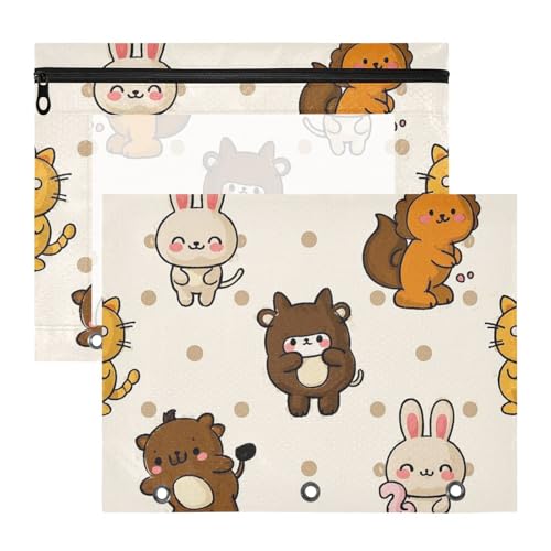 Ordner, transparent, 3 Löcher, für 3 Ringe, 2 Stück, Studenten, Klassenzimmer, Zubehör, Cartoon, Tier, Dinosaurier, Hase, bunt Ordner, transparent, 3 Löcher, für 3 Ringe, 2 Stück, Studenten, Klassenzimmer, Zubehör, Cartoon, Tier, Dinosaurier, Hase, bunt von EtherSpher