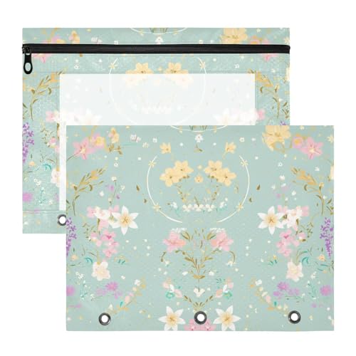 Ordnertaschen mit glatten Reißverschlüssen, Kunststoff-Aktenordner für A4-Papier, Briefe, 2 Stück, Lehrer, Kunstbedarf, Aufbewahrung, einfache Frühlingsblumen Ordnertaschen mit glatten Reißverschlüssen, Kunststoff-Aktenordner für A4-Papier, Briefe, 2 Stück, Lehrer, Kunstbedarf, Aufbewahrung, einfache Frühlingsblumen von EtherSpher