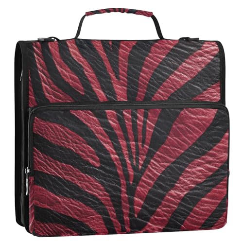Organizer mit 3 Ringen, mit Griff, mehrere Taschen, Dokumentenmappe, Aufbewahrungstasche für Mittelschüler, Burgunderrot Organizer mit 3 Ringen, mit Griff, mehrere Taschen, Dokumentenmappe, Aufbewahrungstasche für Mittelschüler, Burgunderrot von EtherSpher