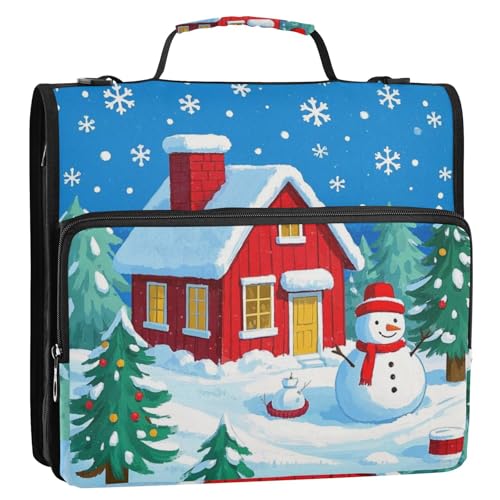Organizer mit 3 Ringen und Aufschrift "Winter Merry Christmas", mit Griff, mehrere Taschen, Dokumentenmappe, Organizer, geeignet für Mittelschule, Organisadores de adhesivos escolares Organizer mit 3 Ringen und Aufschrift "Winter Merry Christmas", mit Griff, mehrere Taschen, Dokumentenmappe, Organizer, geeignet für Mittelschule, Organisadores de adhesivos escolares von EtherSpher