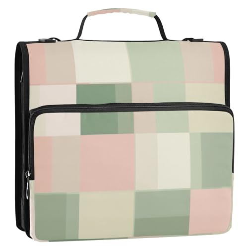 Organizer mit Reißverschluss, quadratisch, 3 Ringe, 3,8 cm, mit Schultergurt, leicht zu transportieren, Dokumentenmappe, Organizer für Schule und Büro, Clip de Cremallera Resistente Organizer mit Reißverschluss, quadratisch, 3 Ringe, 3,8 cm, mit Schultergurt, leicht zu transportieren, Dokumentenmappe, Organizer für Schule und Büro, Clip de Cremallera Resistente von EtherSpher