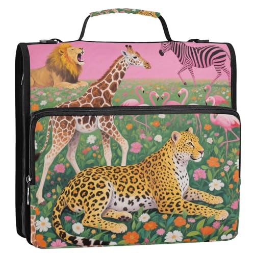 Pink Animal Flamingo 1/2 Packungen, Büroordner, 3,8 cm mit Klemmbrett (Glückwort) von EtherSpher