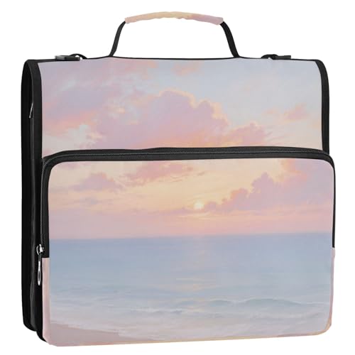 Pink Sunset by The Seaside Ästhetischer Ordner, 3 Ringe, 3,5 cm, mit Taschen, 1/2 Stück Pink Sunset by The Seaside Ästhetischer Ordner, 3 Ringe, 3,5 cm, mit Taschen, 1/2 Stück von EtherSpher