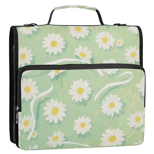 Ringbuch mit 3 Ringen, mit extra Taschen mit Griff und abnehmbarem Schultergurt, leicht zu tragen, tragbares Portfolio für Büro, Schule, Organisadores de Carteras Ringbuch mit 3 Ringen, mit extra Taschen mit Griff und abnehmbarem Schultergurt, leicht zu tragen, tragbares Portfolio für Büro, Schule, Organisadores de Carteras von EtherSpher